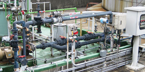 各種耐酸容器および管工事